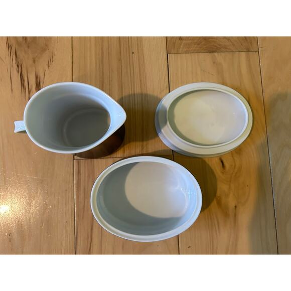 MIKASA TEMPO SEVENTY RADIAL 5889 Creamer and Sugar Bowl w/ Lid - Picture 4 of 8